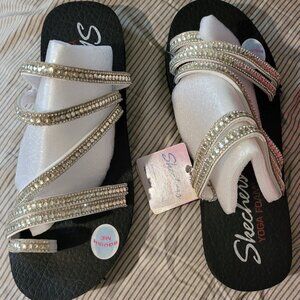 Skechers sandals Glam Flash white
